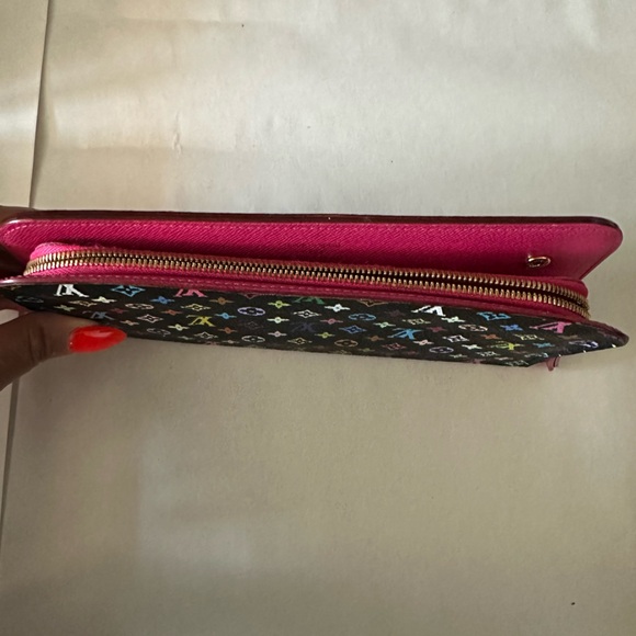 Louis Vuitton X Murakami Black Monogram Multicolore Insolite Wallet; EUC - Picture 2 of 14